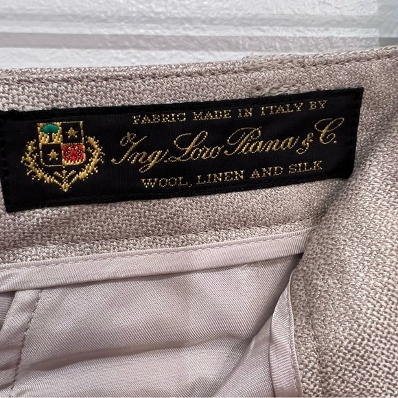 Brooks Brothers NWT Women’s Lucia Fit Wool, Linen, and Silk Beige Dress Pants, 6 - Picture 5 of 16